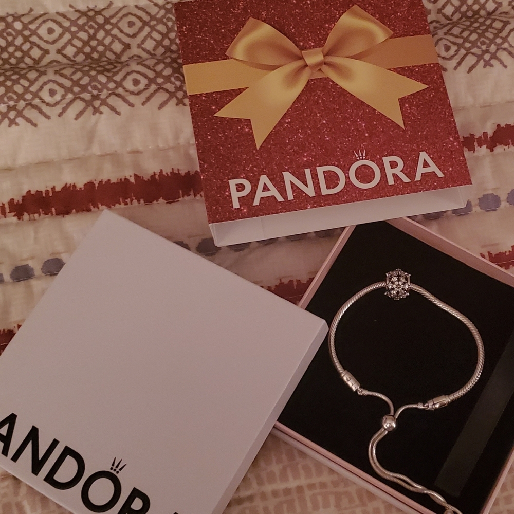 Pandora sterling silver slide bracelet